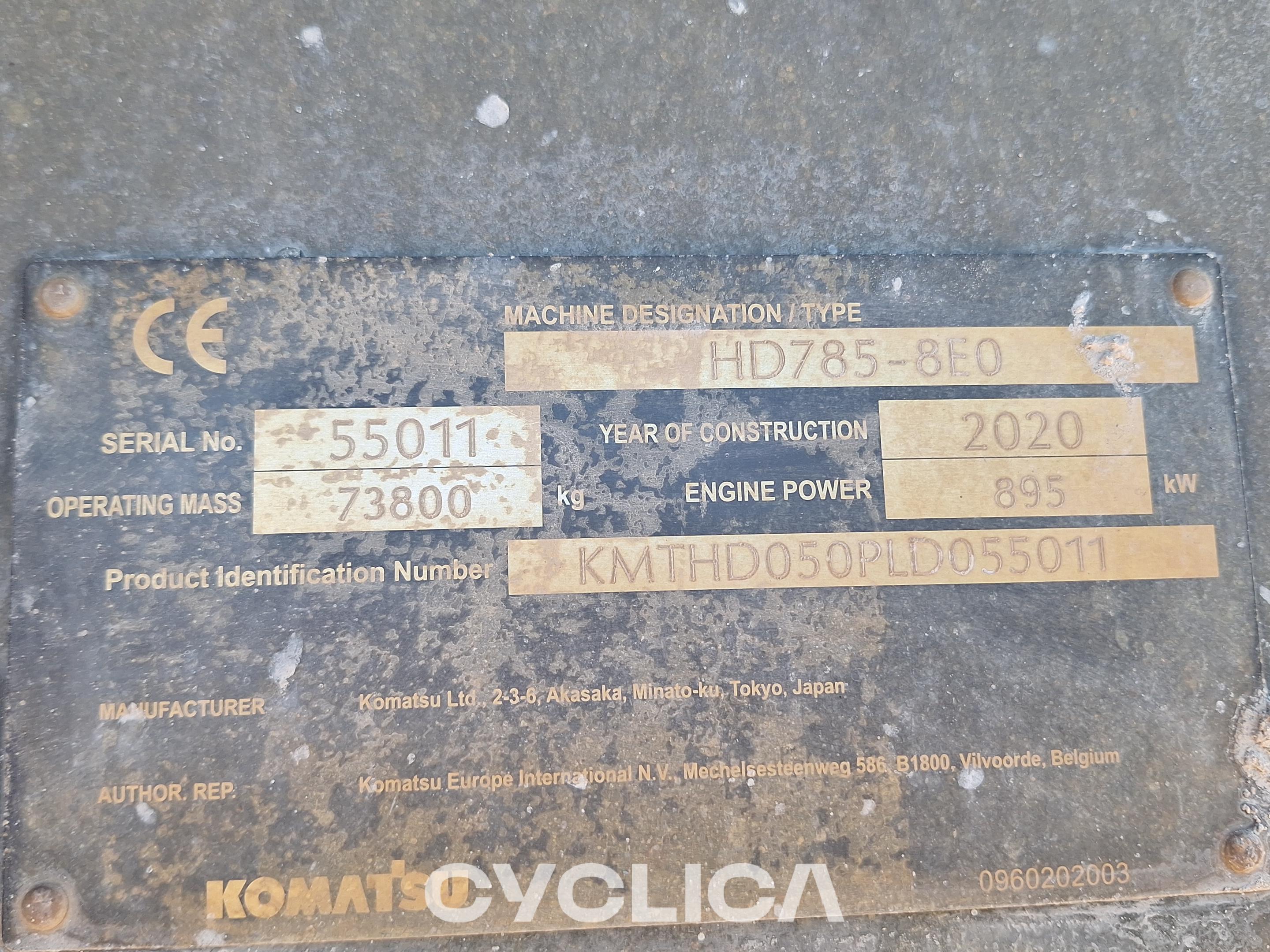 Дампери и крути камиони  HD785-8 55011 - 7