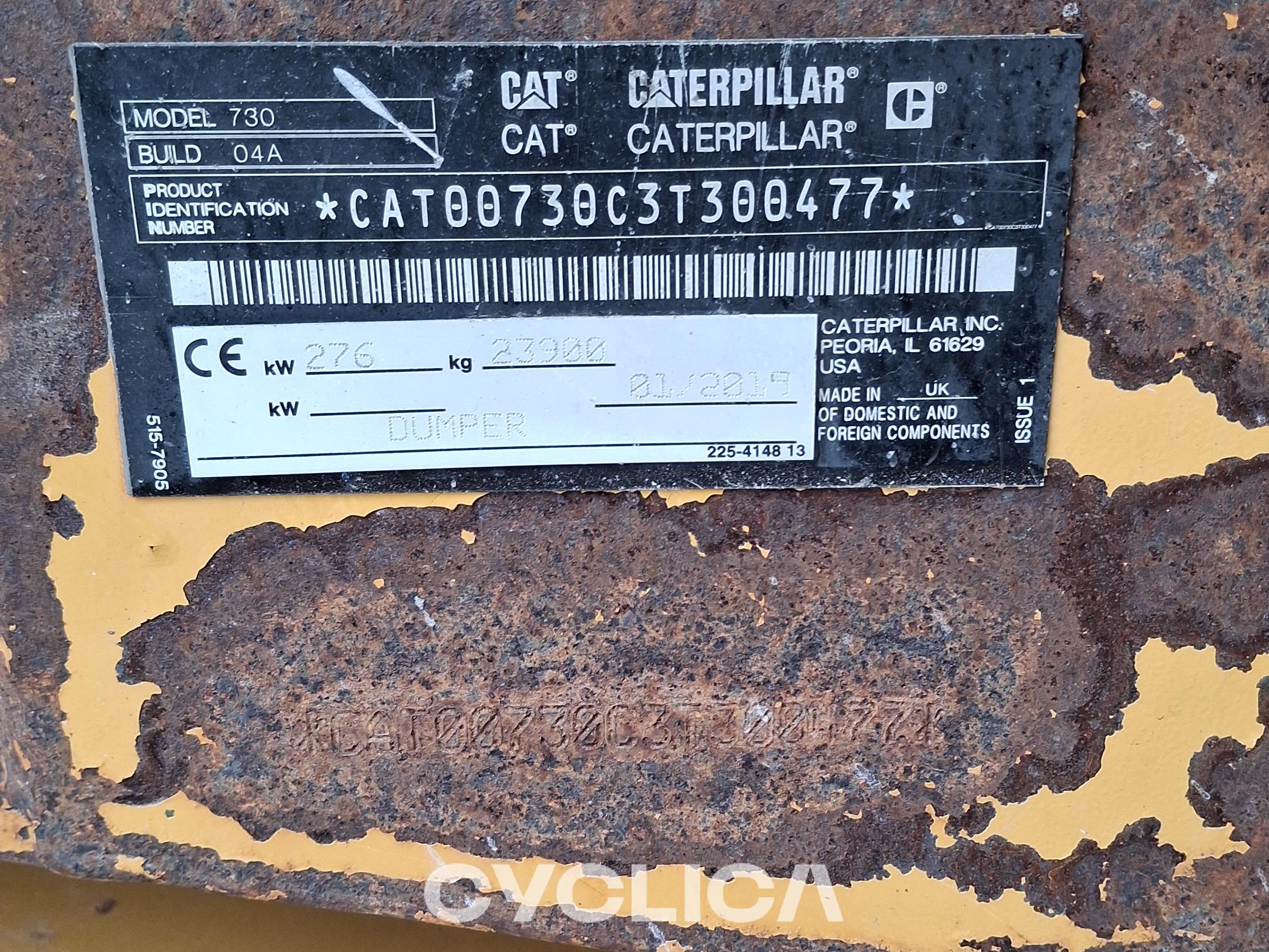 Dumpers e caminhões articulados  730C 3T300477 - 6