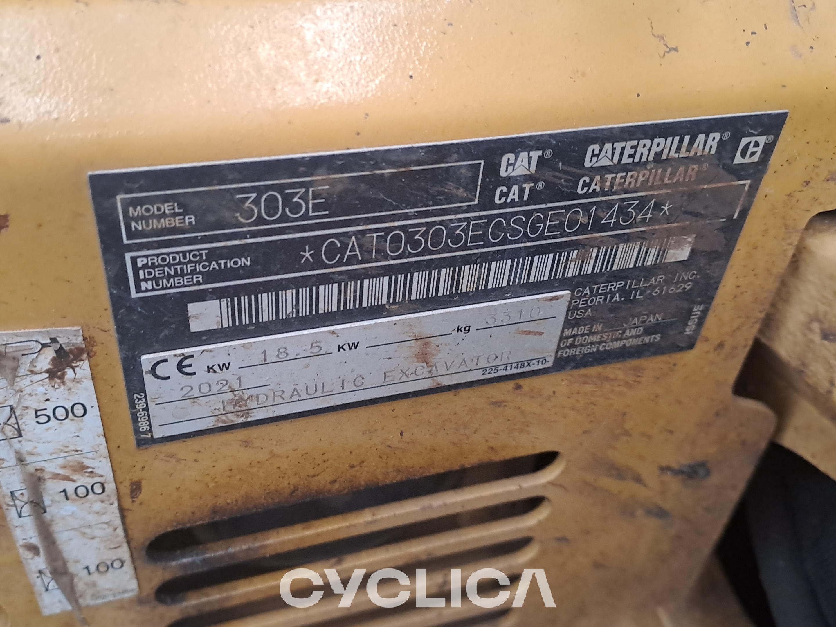 Escavadora de rastos  303E CR SGE01434 - 7