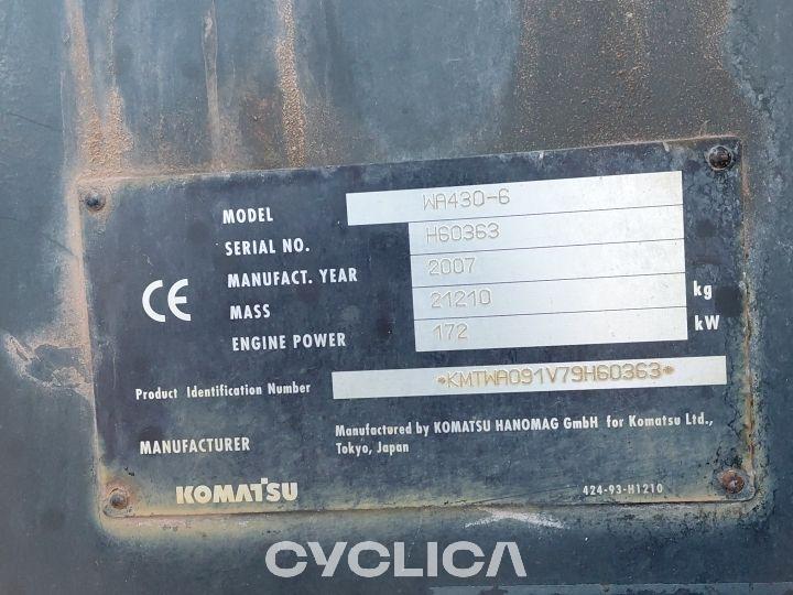 Pás Carregadoras de Rodas  WA430-6 H60363 - 6