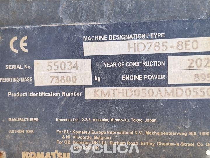 Dumpers e camiões rígidos  HD785-8E0 55034 - 7
