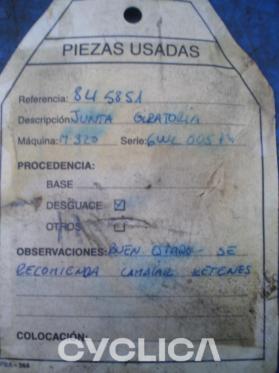 Hidravlični deli  M320MH 8U5851U - 5