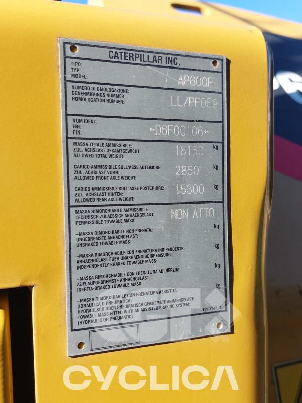 Pavage  AP600F D6F00106 - 15