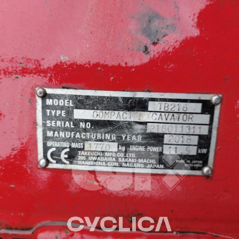 Excavadoras de cadenas  TB216 216011311 - 11