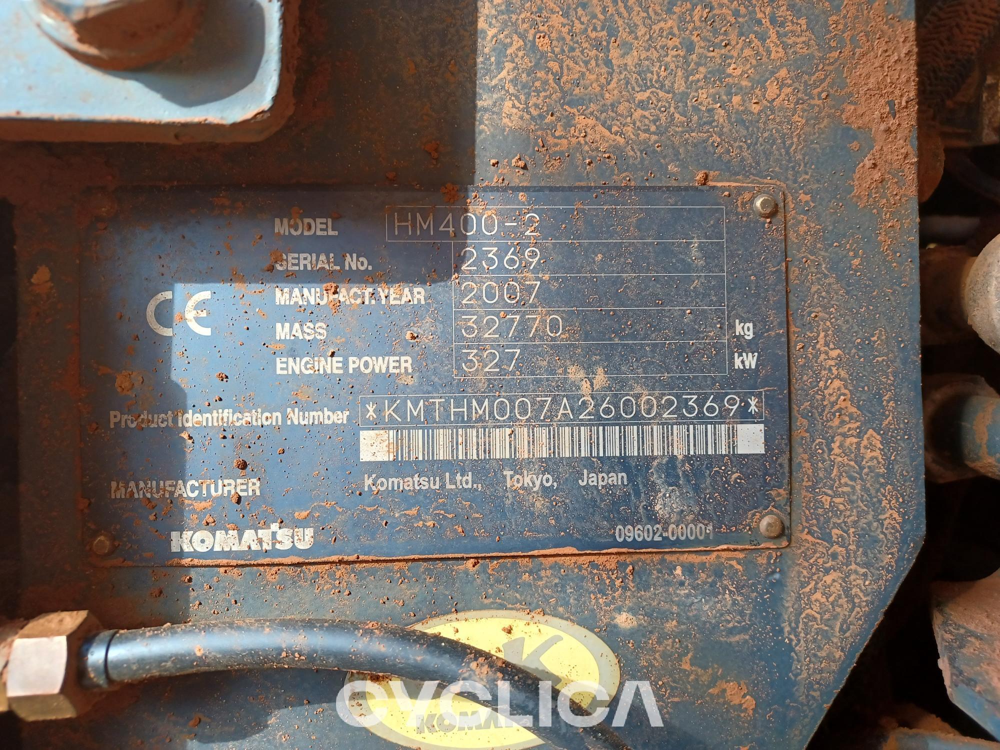 Demperji in zglobni tovornjaki  HM400-2 A26002369 - 5