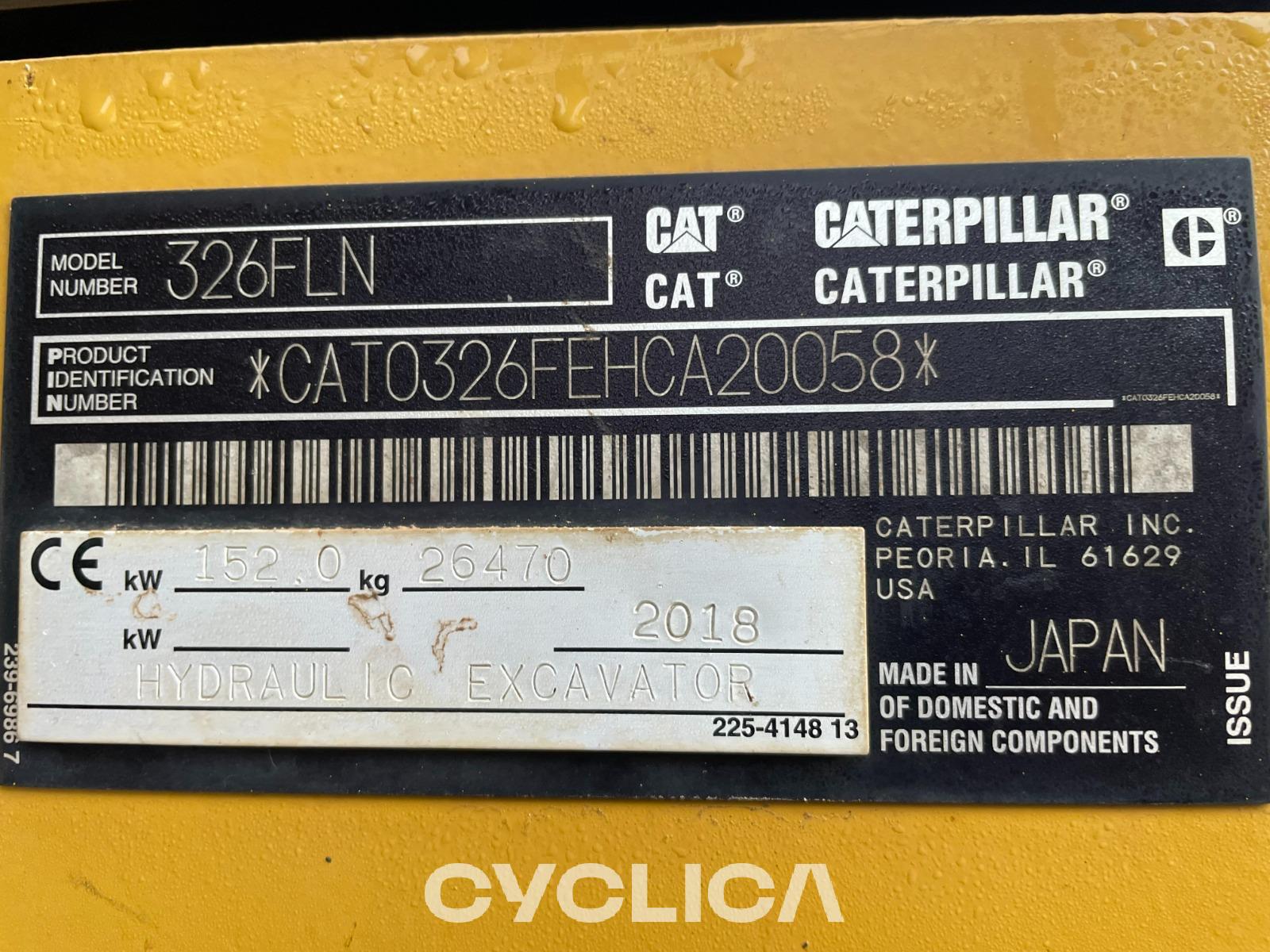 Excavadoras de cadenas  326F HCA20058 - 7