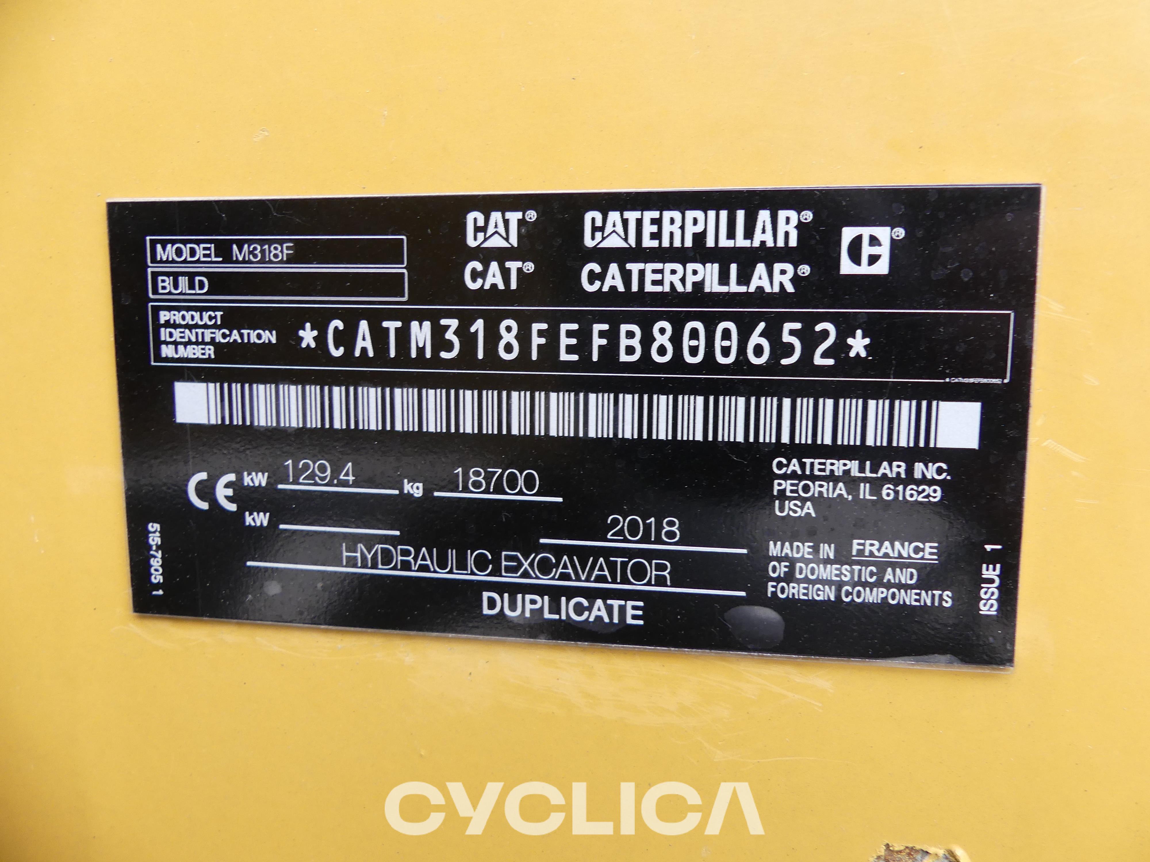 Wheel excavators  M318F VA FB800652 - 2