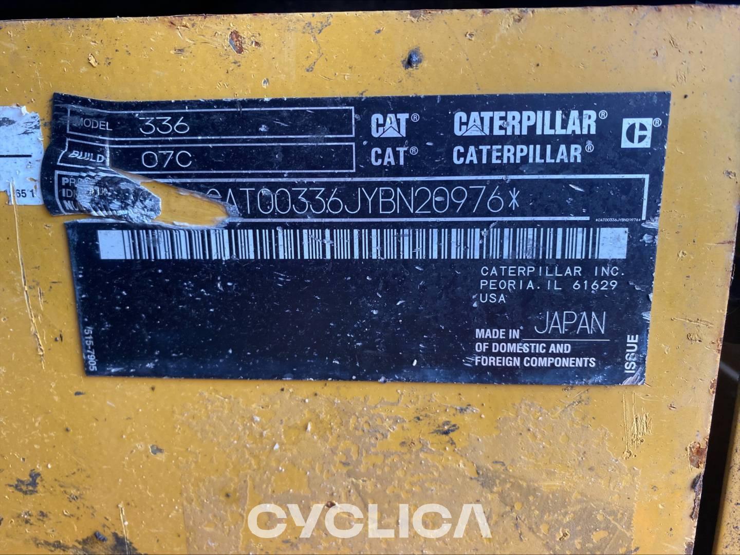 Crawler excavators  336 07C YBN20976 - 6