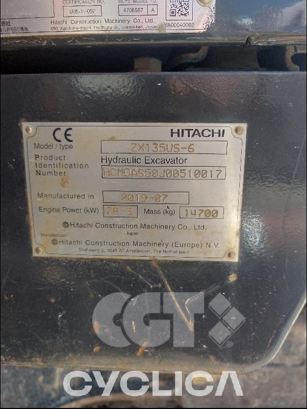 Bageri gusjeničari  ZX135US-6 J00510### - 12