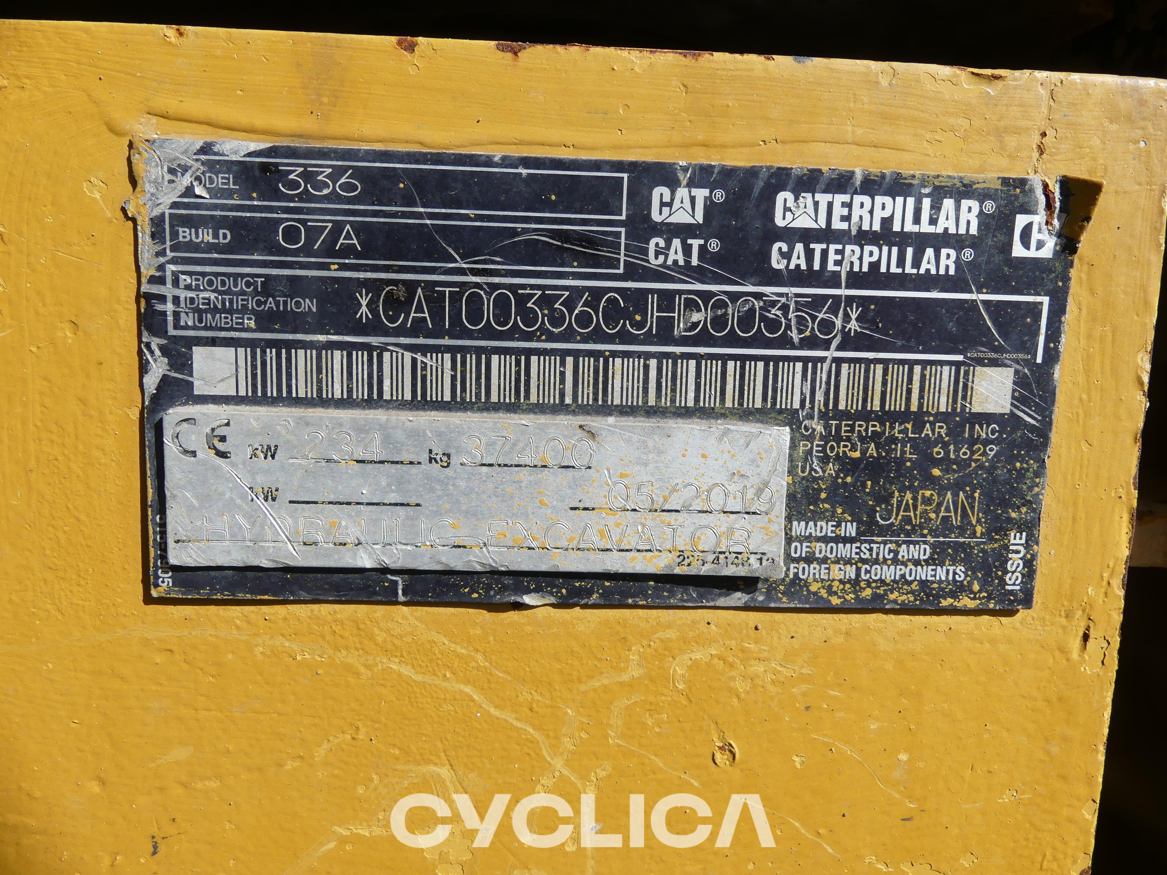 Crawler excavators  336 07A JHD00356 - 2