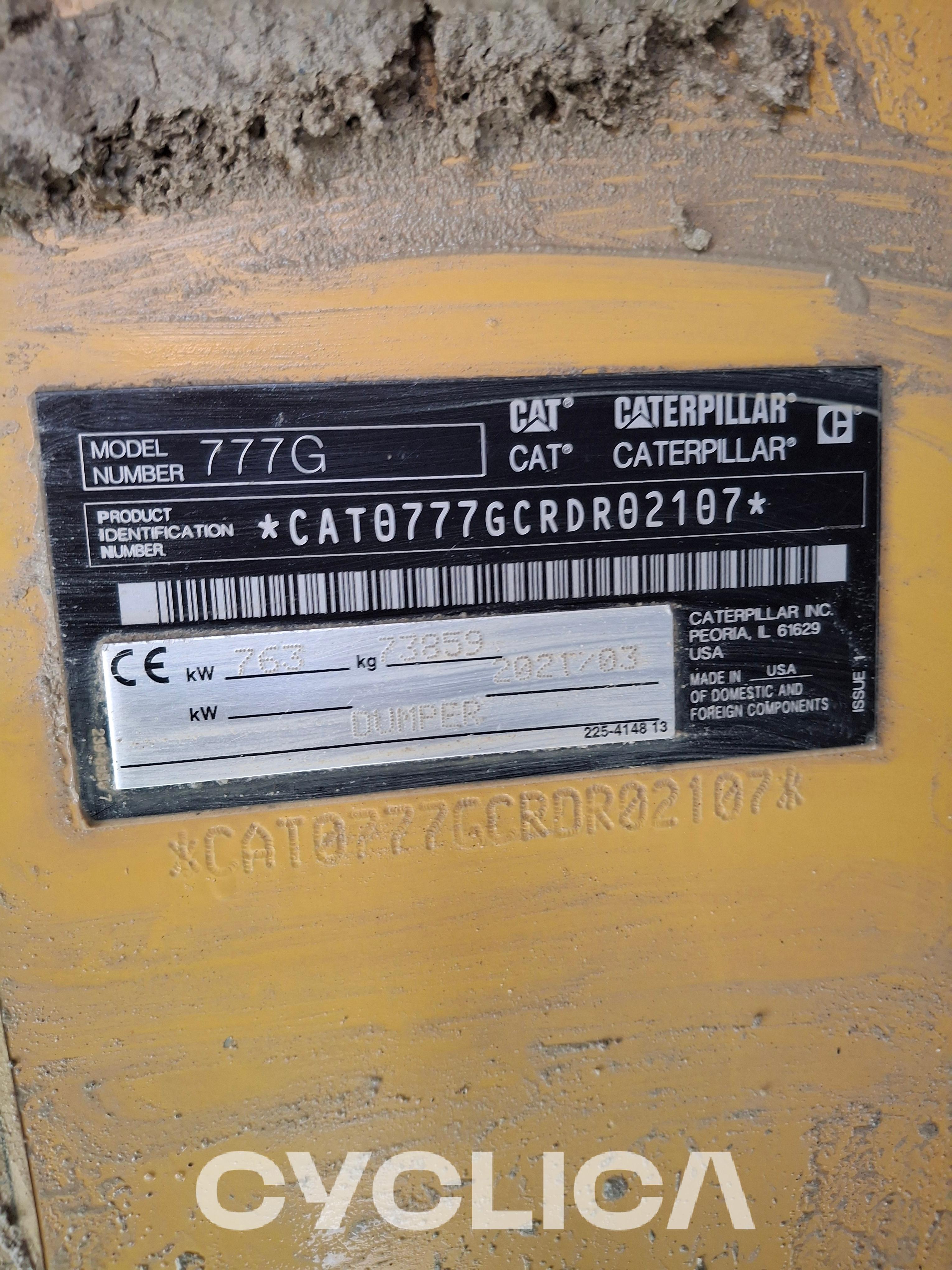 Dumpers y camiones rígidos  777G RDR02107 - 5