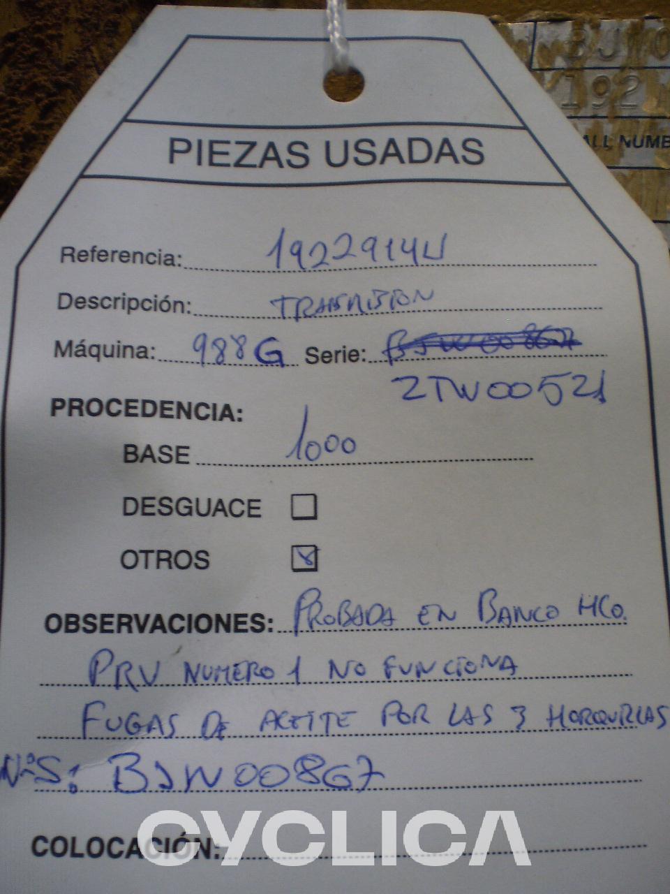 Pogonski sklop  988G 1922914 - 3