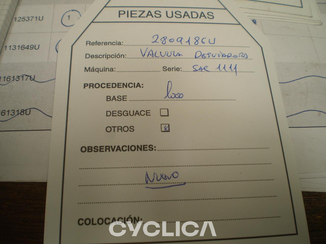 Idraulico  PIEZAS US 2809186 - 3