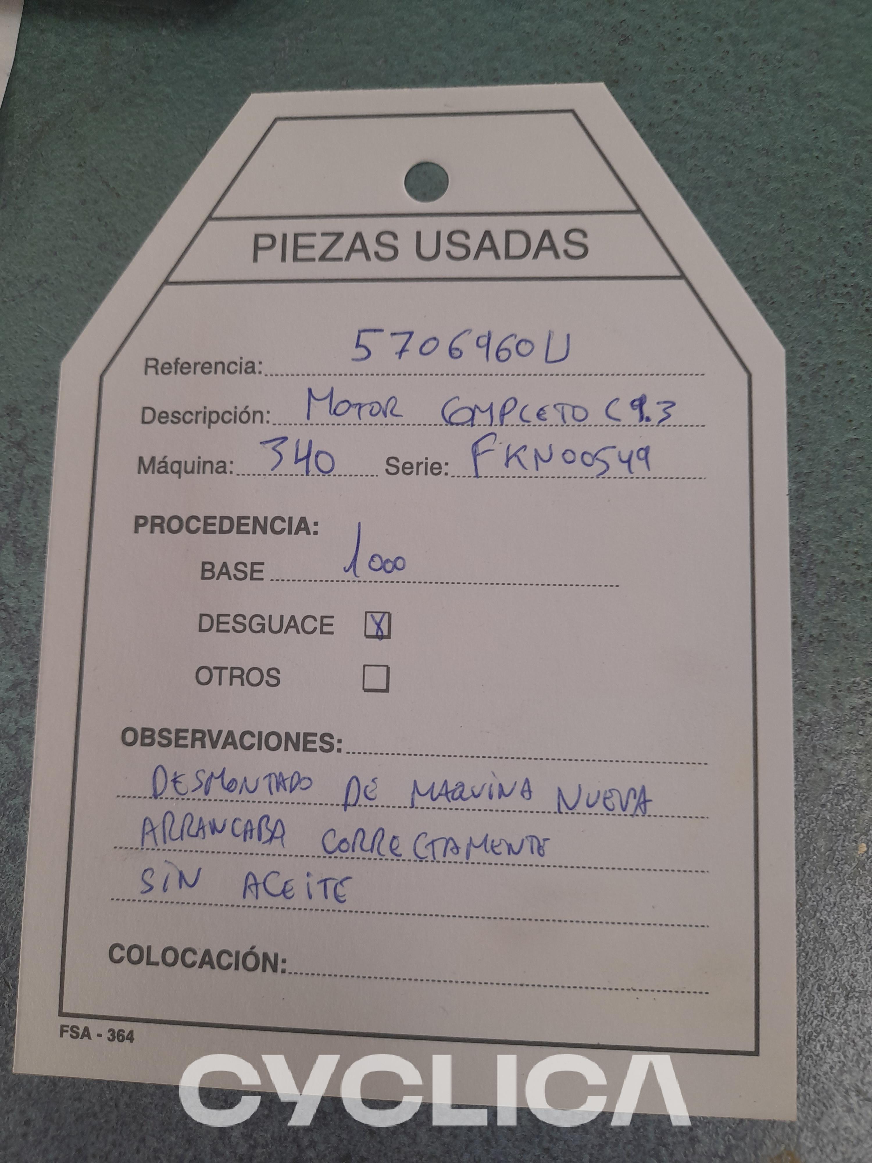 Engine  340L 5706960 - 3