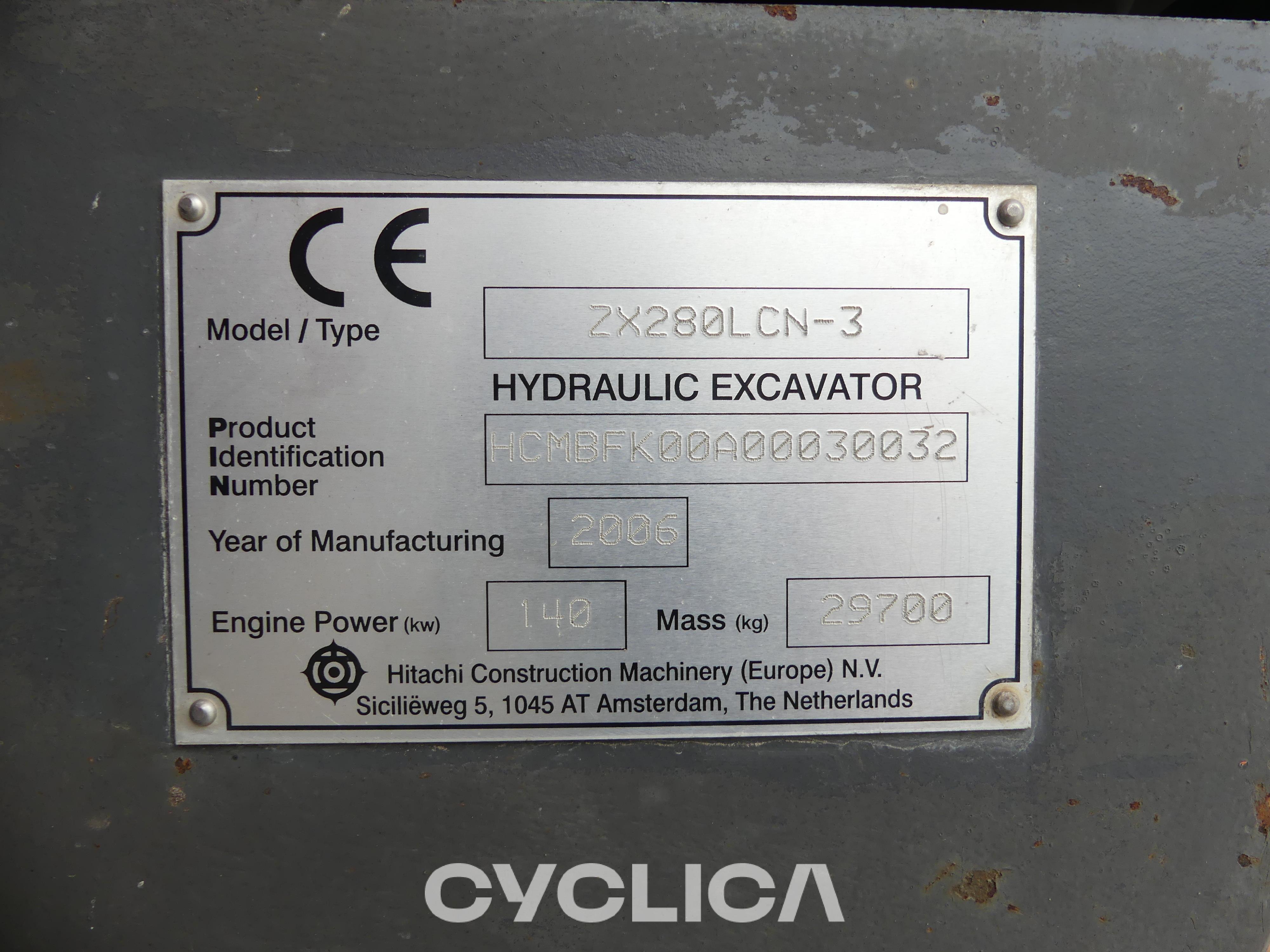 Pelles sur chenilles  ZAXIS 280 LCN 00030032 - 2